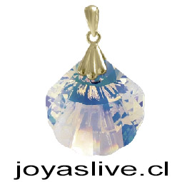 Dije de Oro 18kl. Ostra Tornasol  (1,2 gramos gancho colgante)