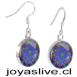 Aros Mandala, con base de plata 950.