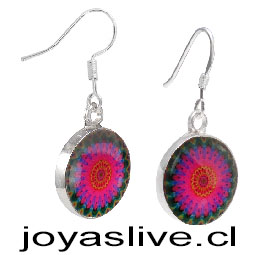 Aros Mandala, con base de plata 950.