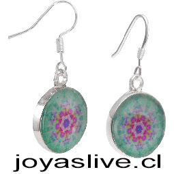 Aros Mandala, con base de plata 950.