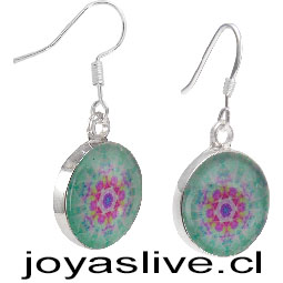 Aros Mandala, con base de plata 950.