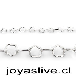 Pulsera Plata, estrellas.