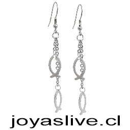 Aros Acero inoxidable Peces Colgantes 