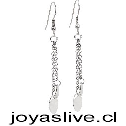 Aro acero inoxidable, cadenas colgantes (ar580)