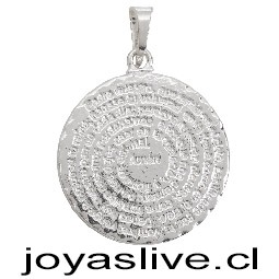 PEDIDO ESPECIAL Dije plata chilena 950, Padre nuestro