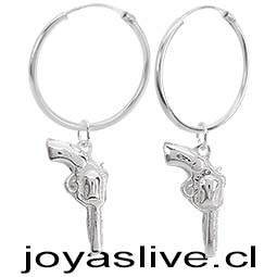 Aros Argollas de Plata chilena 950 Revólver
