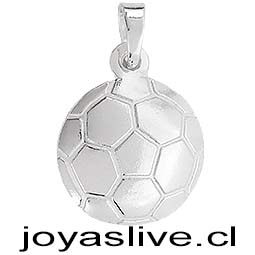 Dije de Plata chilena 950 Balón de Fútbol