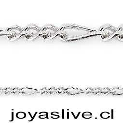 Pulseras Plata italiana 925, cadena Cartier 20cm