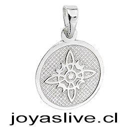 Dije de Plata chilena 950 Nudo de Bruja Amuleto