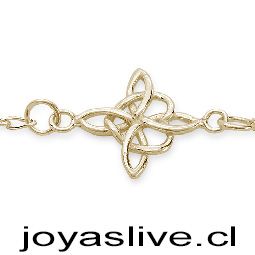 Pulsera de Oro 18 kl. Bilbao Nudo de Bruja, 20 cm. (3 gramos)