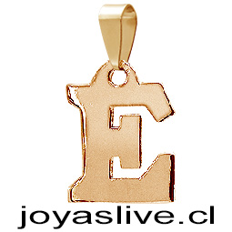 Dije Letra de Oro 18 kl. "E" (0.9 gramos)