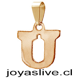 Dije Letra de Oro 18 kl. &quot;U&quot; (0.9 gramos)