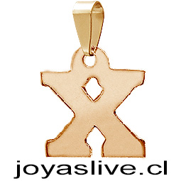 Dije Letra de Oro 18 kl. &quot;X&quot; (0.9 gramos)
