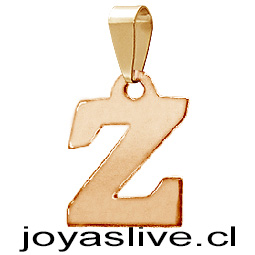 Dije Letra de Oro 18 kl. &quot;Z&quot; (0.9 gramos)