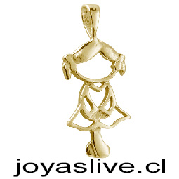 Dije de Oro 18 kl. Niña. (2 gramos)