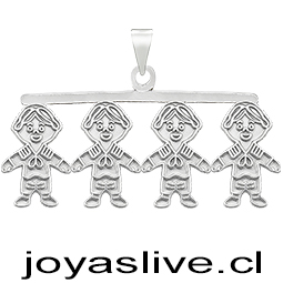 Dije Niño Niño Niño Niño Plata chilena 950