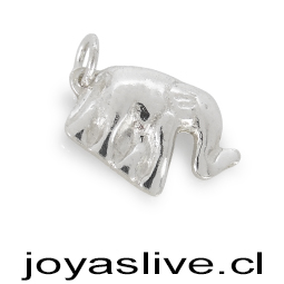 Dije Adicional Elefante para Pulsera Plata chilena 950, cadena con Dijes