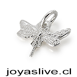 Dije Adicional Libélula para Pulsera Plata chilena 950, cadena con Dijes
