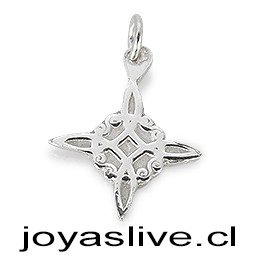 Dije Adicional  Nudo de Brujas para Pulsera Plata chilena 950, cadena con Dijes