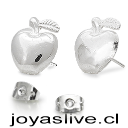 Aros de Plata chilena 950 Manzanas